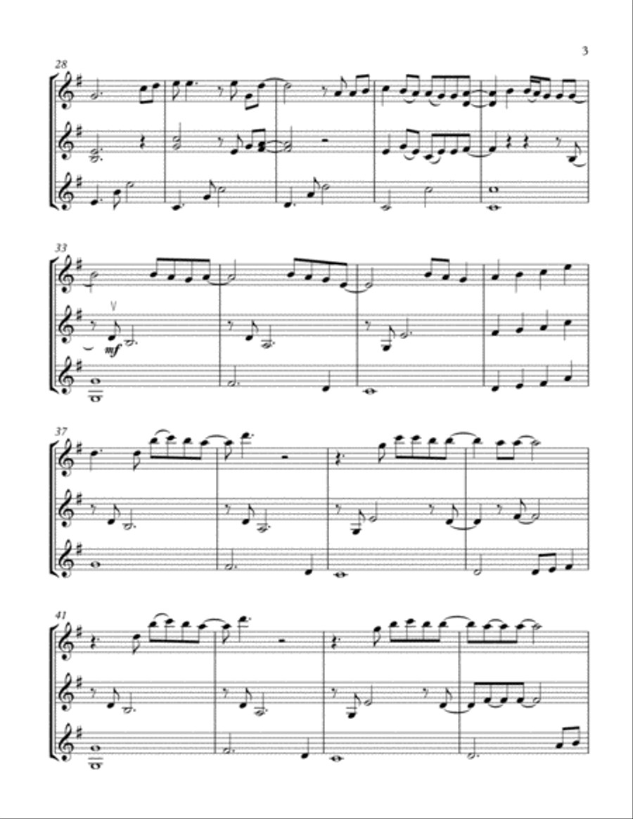 Wonderful Tonight Wonderful Tonight String Trio scores gallery preview page 4