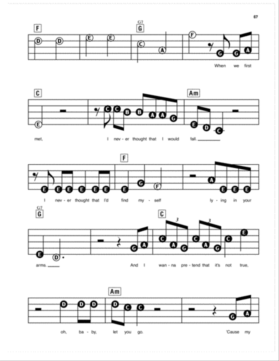 I'll Never Love Again (from A Star Is Born) Electronic Keyboard scores gallery preview page 4
