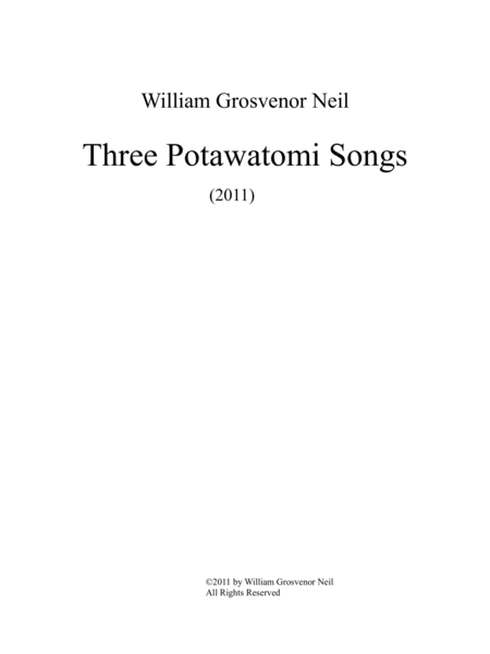 Three Potawatomi Songs image number null