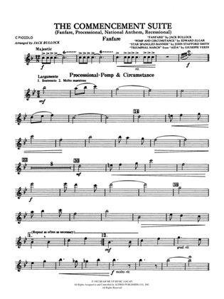 Commencement Suite (featuring a Fanfare, Processional, The National Anthem and a Recessional): Piccolo