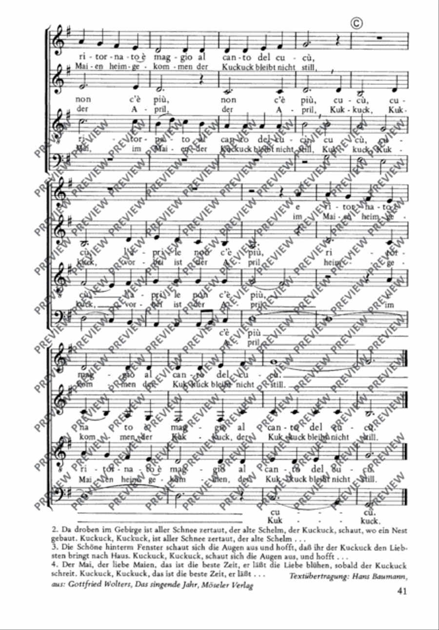 L’inverno è passato 4-Part scores gallery preview page 3