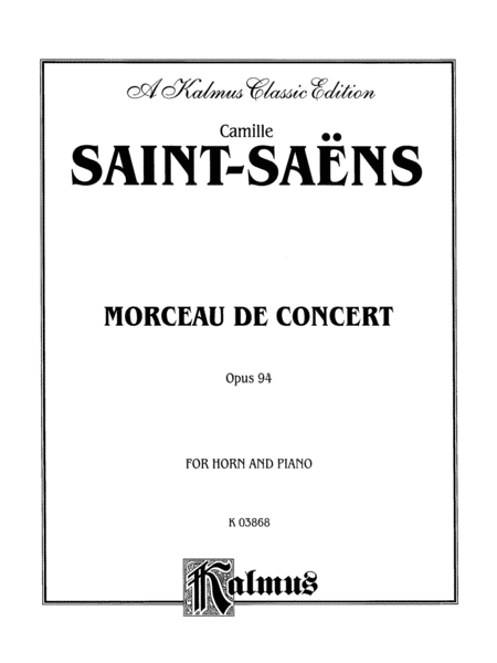 Morceau de Concert, Op. 94