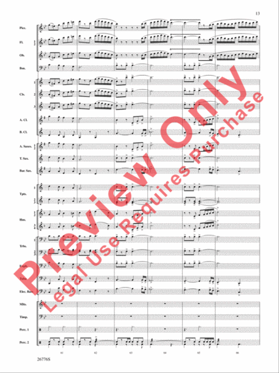 The Music of Disneyland Concert Band scores gallery preview page 14