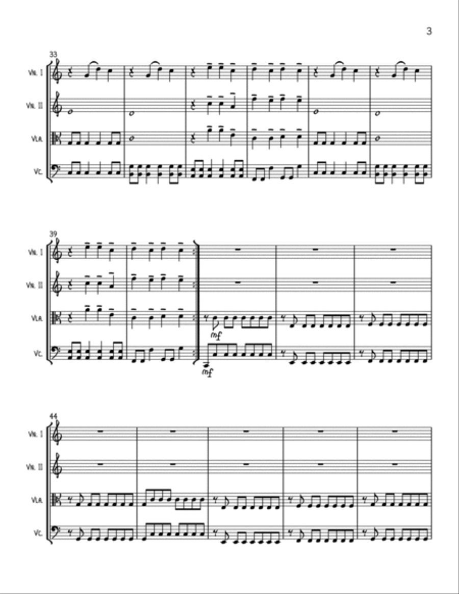 First Date String Quartet scores gallery preview page 3