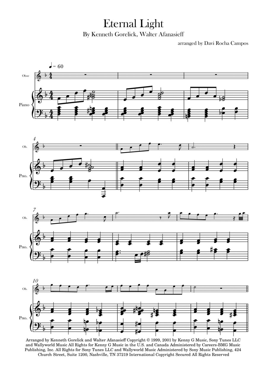 Eternal Light Chamber Music scores gallery preview page 1