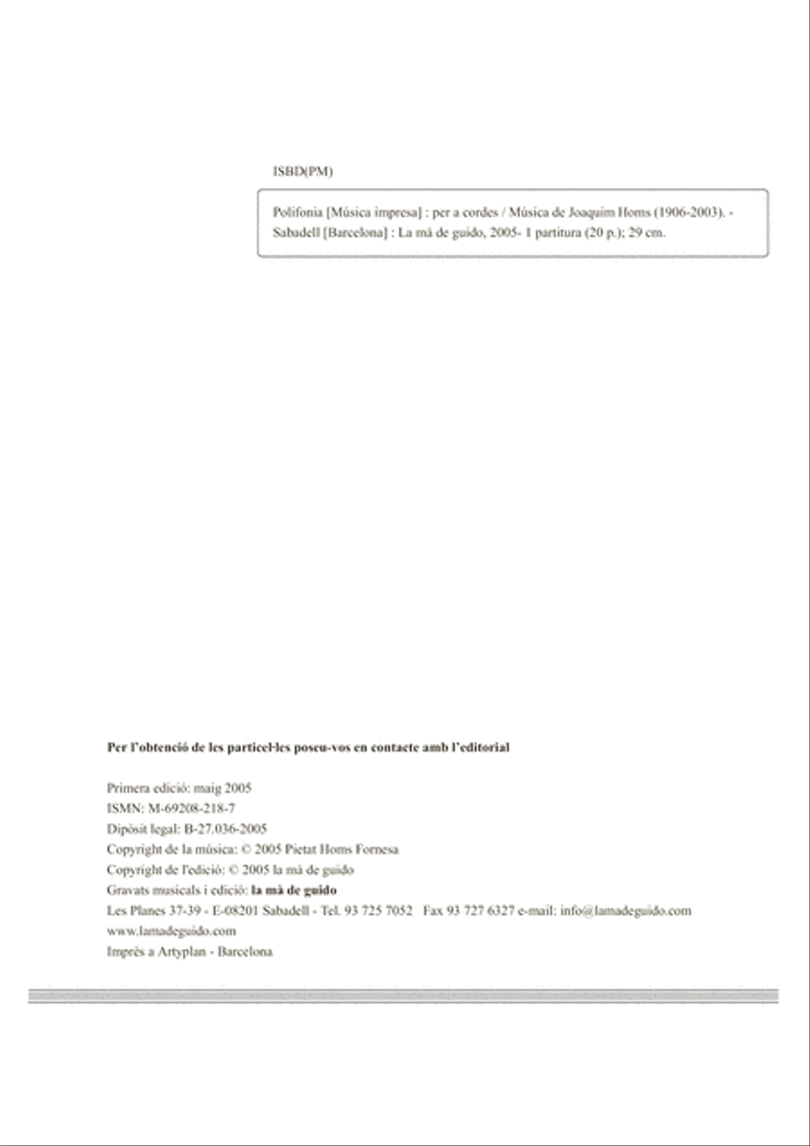 Polifonia per a cordes String Orchestra scores gallery preview page 4