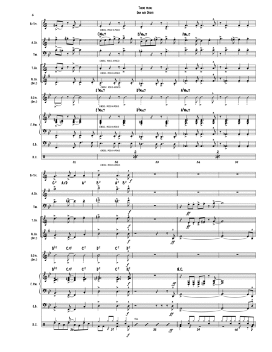 Law And Order Jazz Ensemble scores gallery preview page 5