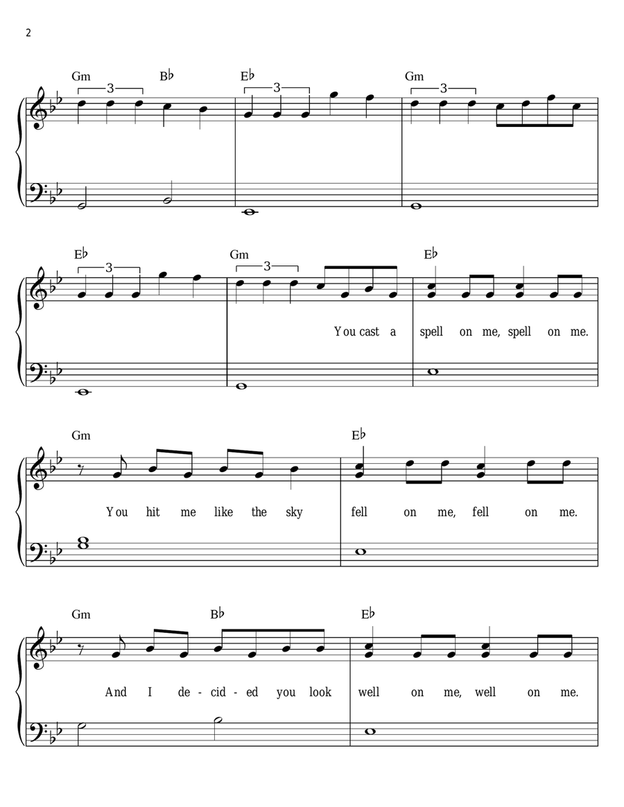 Glad You Came Voice scores gallery preview page 2