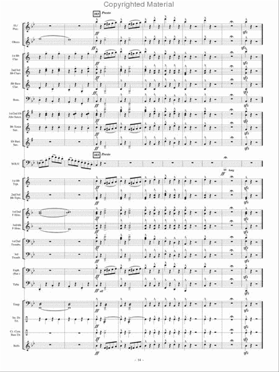 The Old Grumbly Bear Concert Band scores gallery preview page 13