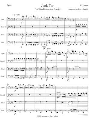 Jack Tar Arranged for Tuba/Euphonium Quartet