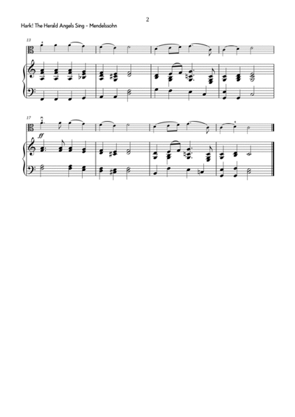 Mendelssohn - Hark! The Herald Angels Sing in C Major - Easy image number null