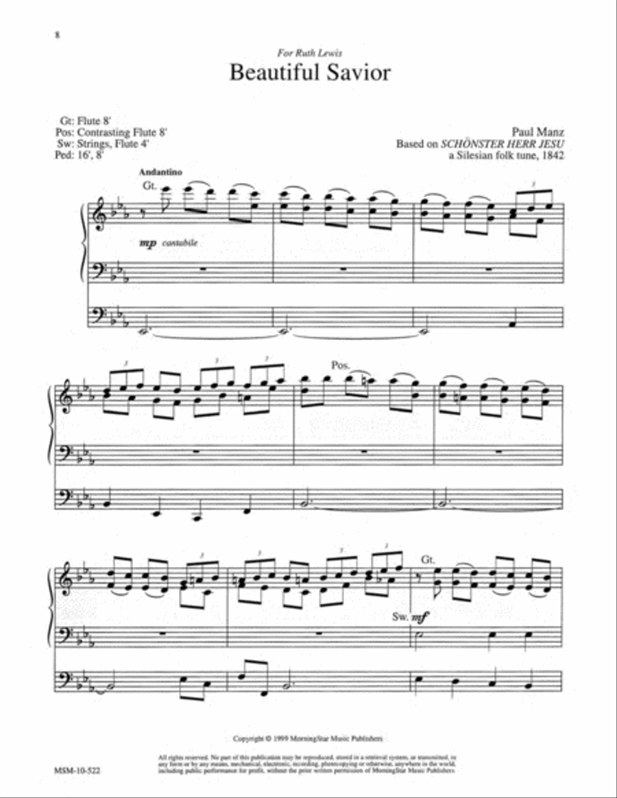 Three Hymn Settings for Organ, Set 1 Organ scores gallery preview page 6
