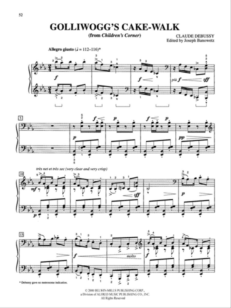 Debussy -- 12 Selected Piano Works image number null