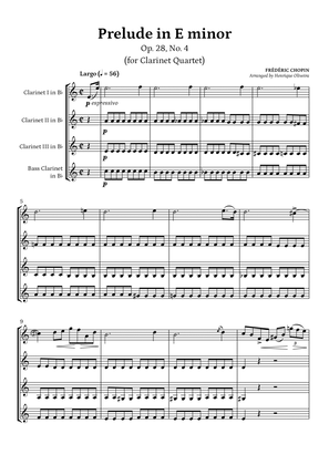 Prelude Op. 28, No. 4 (Clarinet Quartet) - Frédéric Chopin