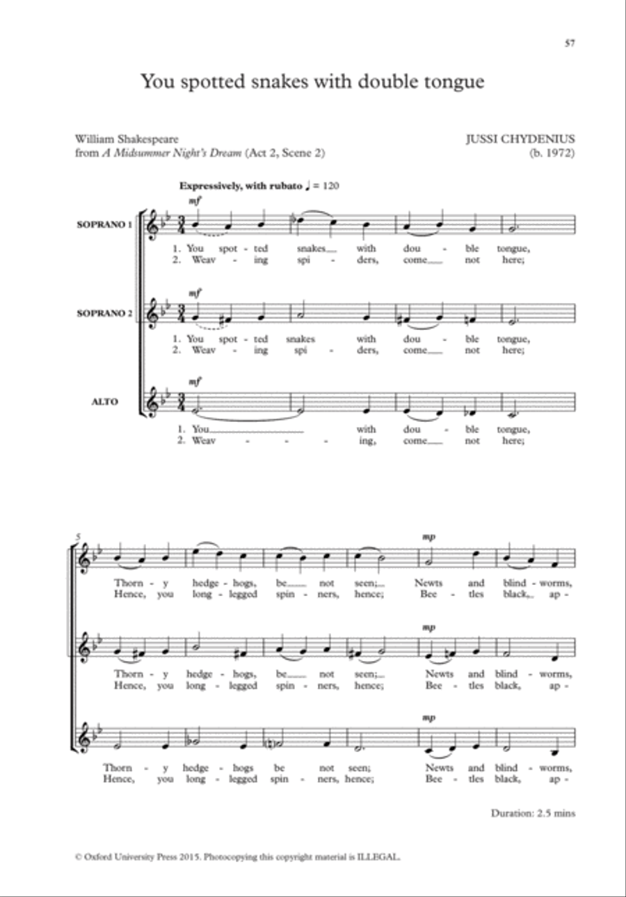 Hark, hark, the lark 3-Part scores gallery preview page 14