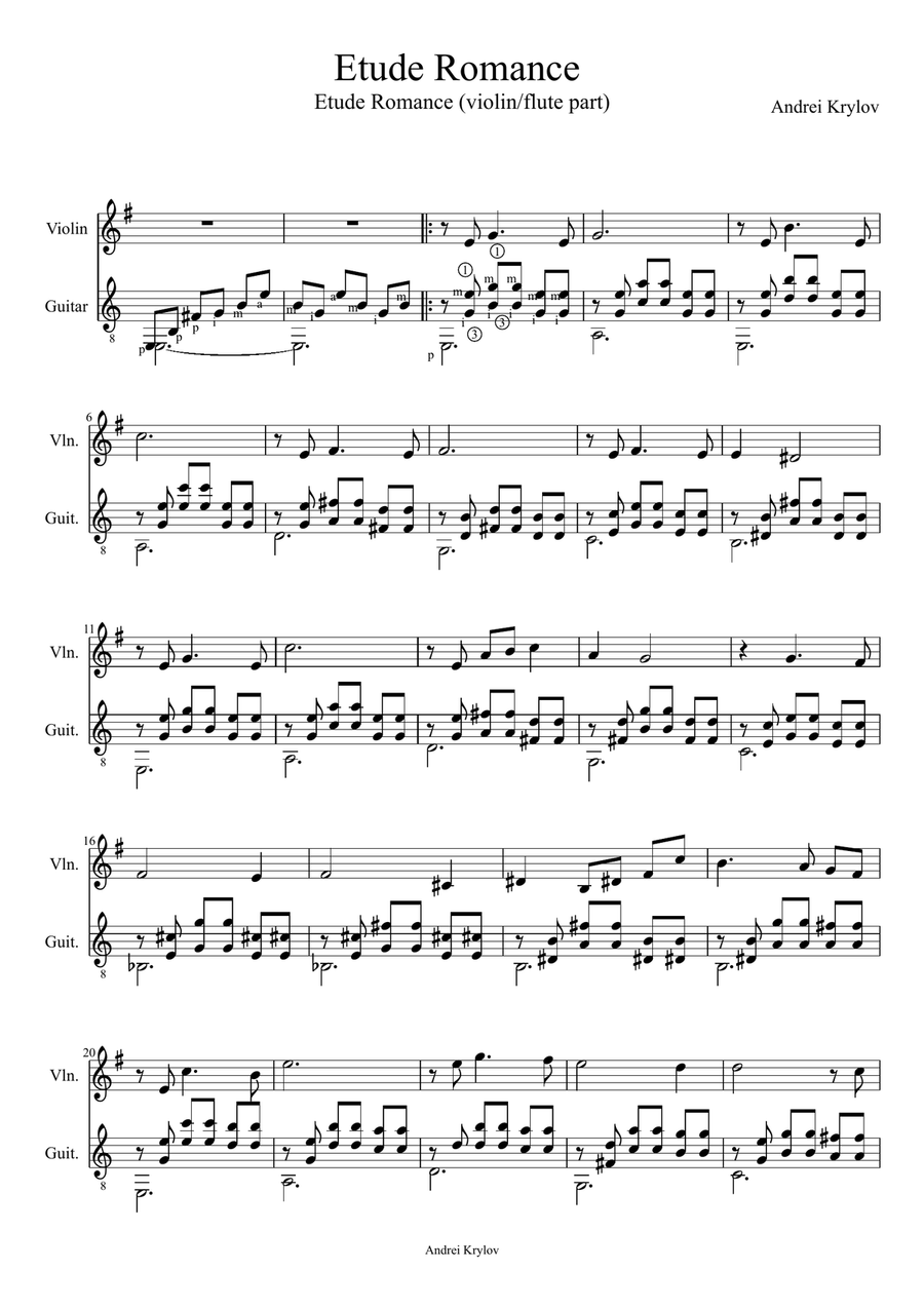 Classical guitar and violin duets top