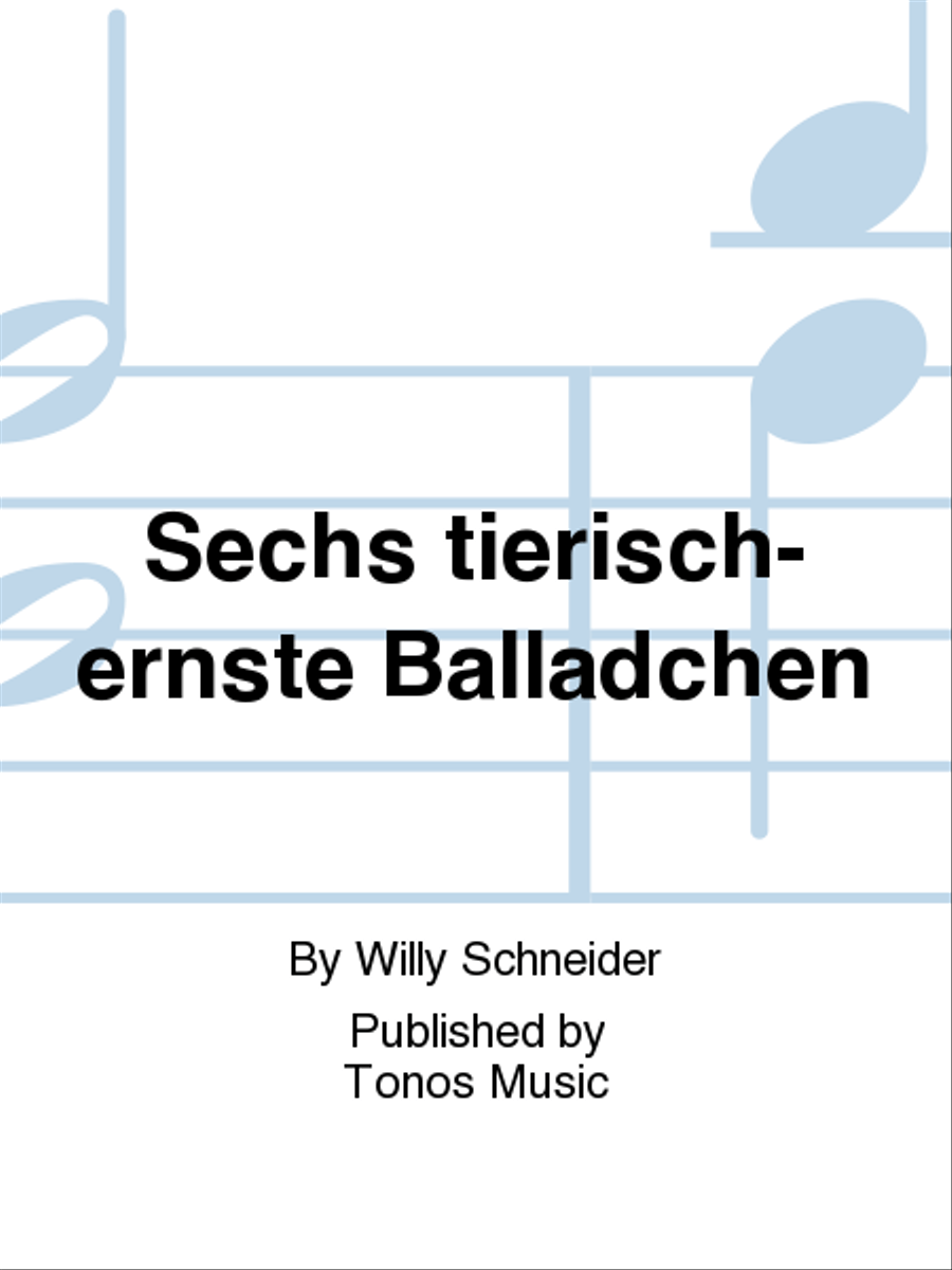 Sechs tierisch-ernste Balladchen Children's Choir scores gallery preview page 1