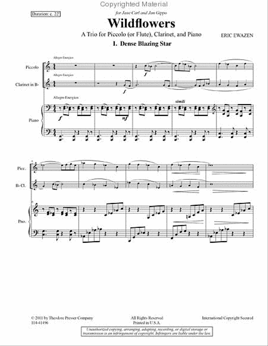 Wildflowers Chamber Music scores gallery preview page 2