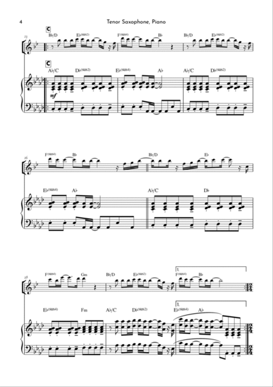 Goodness Of God Goodness Of God Tenor Saxophone scores gallery preview page 4