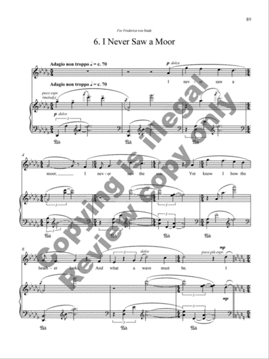 Collected Songs for Soprano and Piano Soprano Voice scores gallery preview page 44