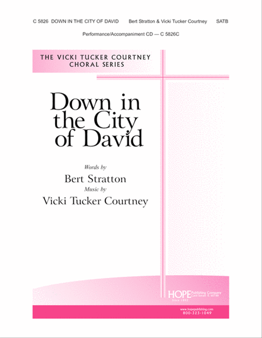 Down in the City of David 4-Part scores gallery preview page 2