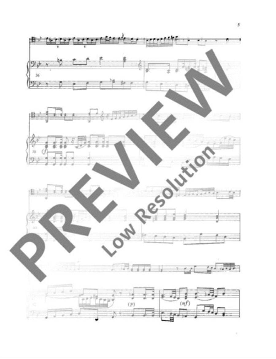 Sonata No. 7 Bb Major Piano Accompaniment scores gallery preview page 10
