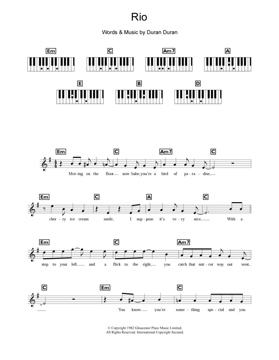 Rio Rio Piano Solo scores gallery preview page 1