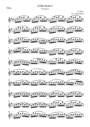 Preludium (from Cello Suite no.1 - J. S. Bach) for Oboe Solo