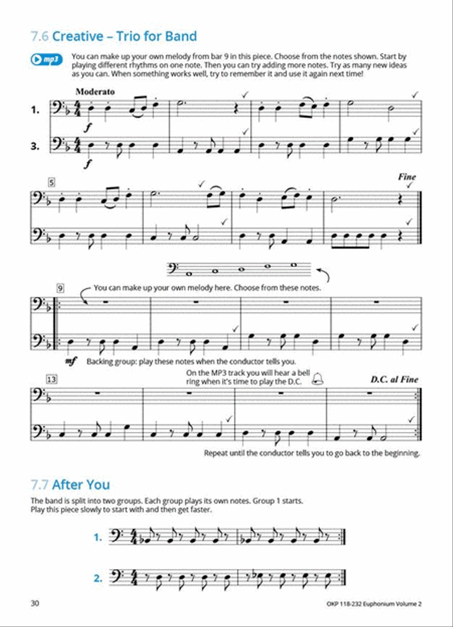 Learning Music Together Vol. 2 Baritone Horn scores gallery preview page 4