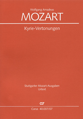 Book cover for Kyrie-Vertonungen