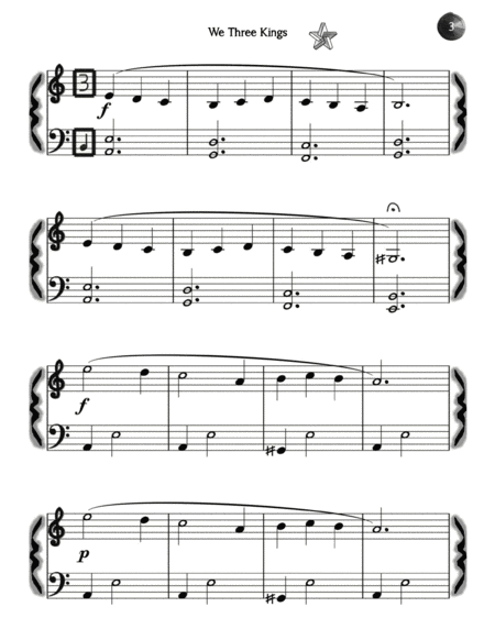We Three Kings (Easy Piano) image number null