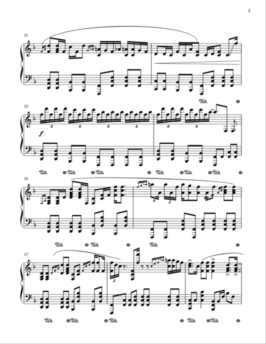 Ophelia Piano Solo scores gallery preview page 3