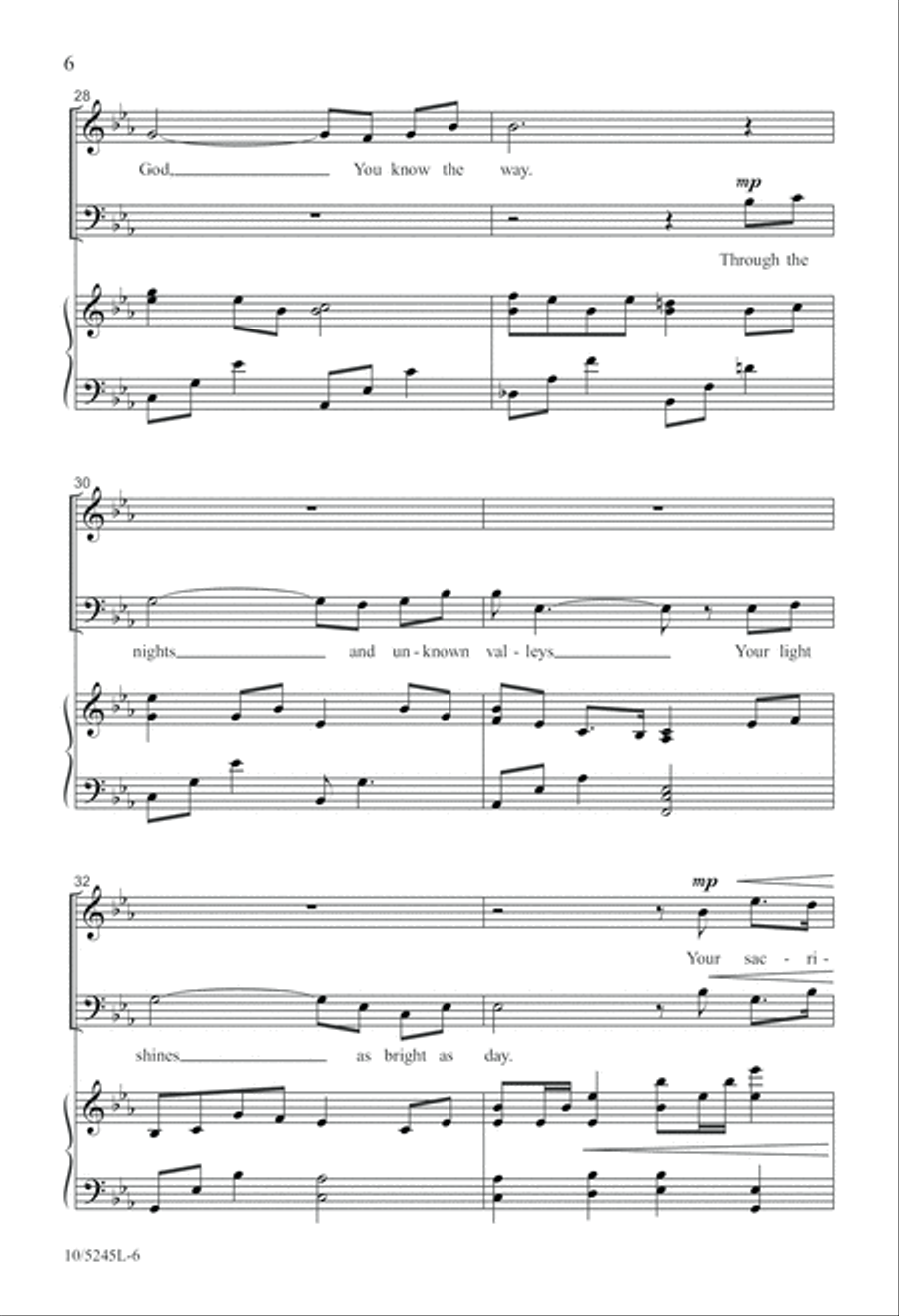 I Will Follow You 4-Part scores gallery preview page 6