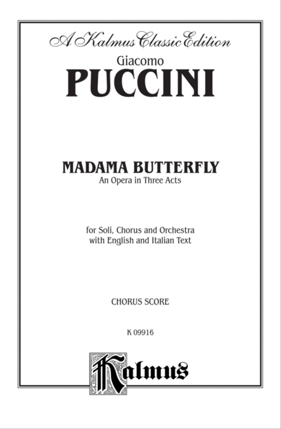 Madame Butterfly Madame Butterfly Voice scores gallery preview page 2