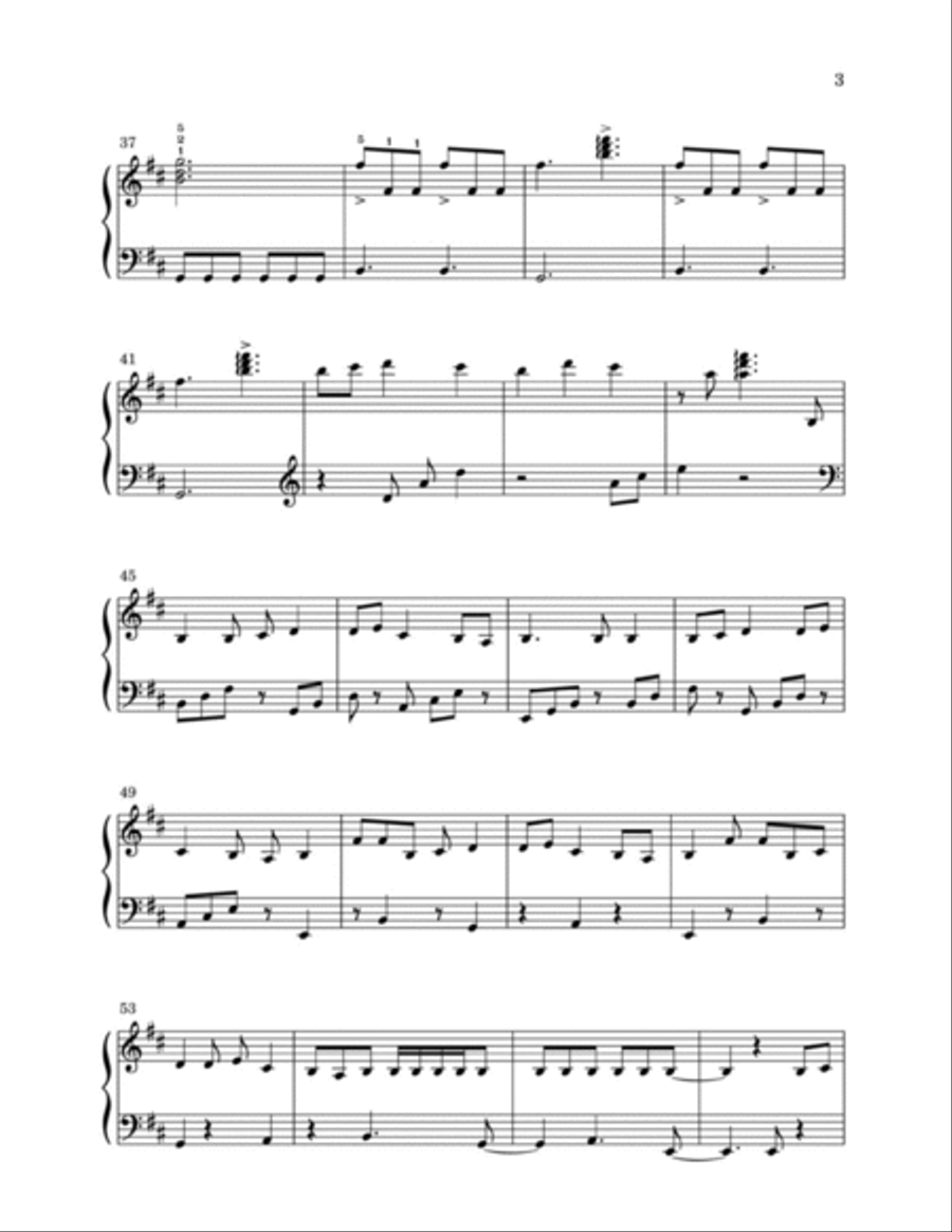 Dragonborn (skyrim Theme) Piano Solo scores gallery preview page 3