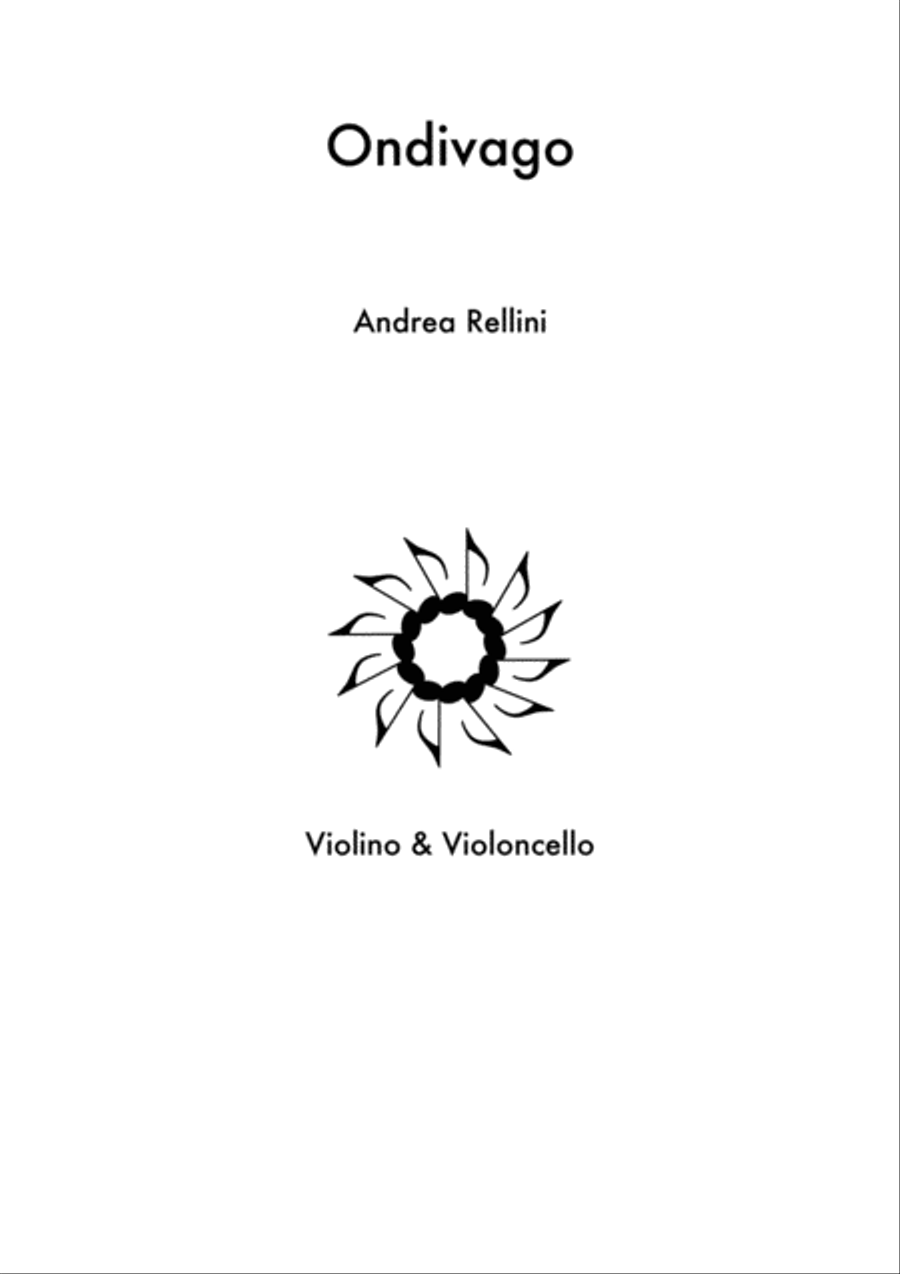 Ondivago ( Duet VIolin & Cello) Ondivago ( Duet VIolin & Cello) String Duet scores gallery preview page 1