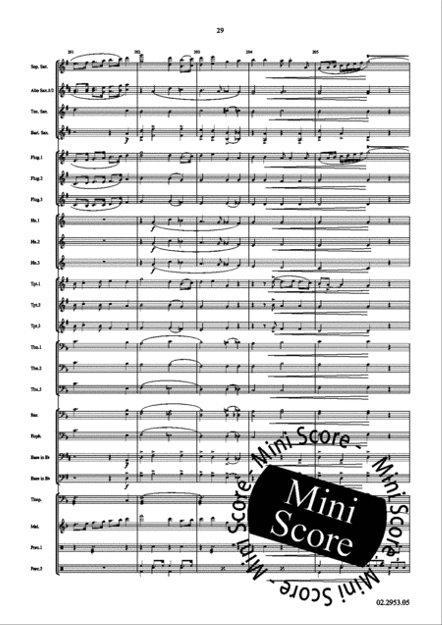 Festival of Spirituals Fanfare Band scores gallery preview page 33
