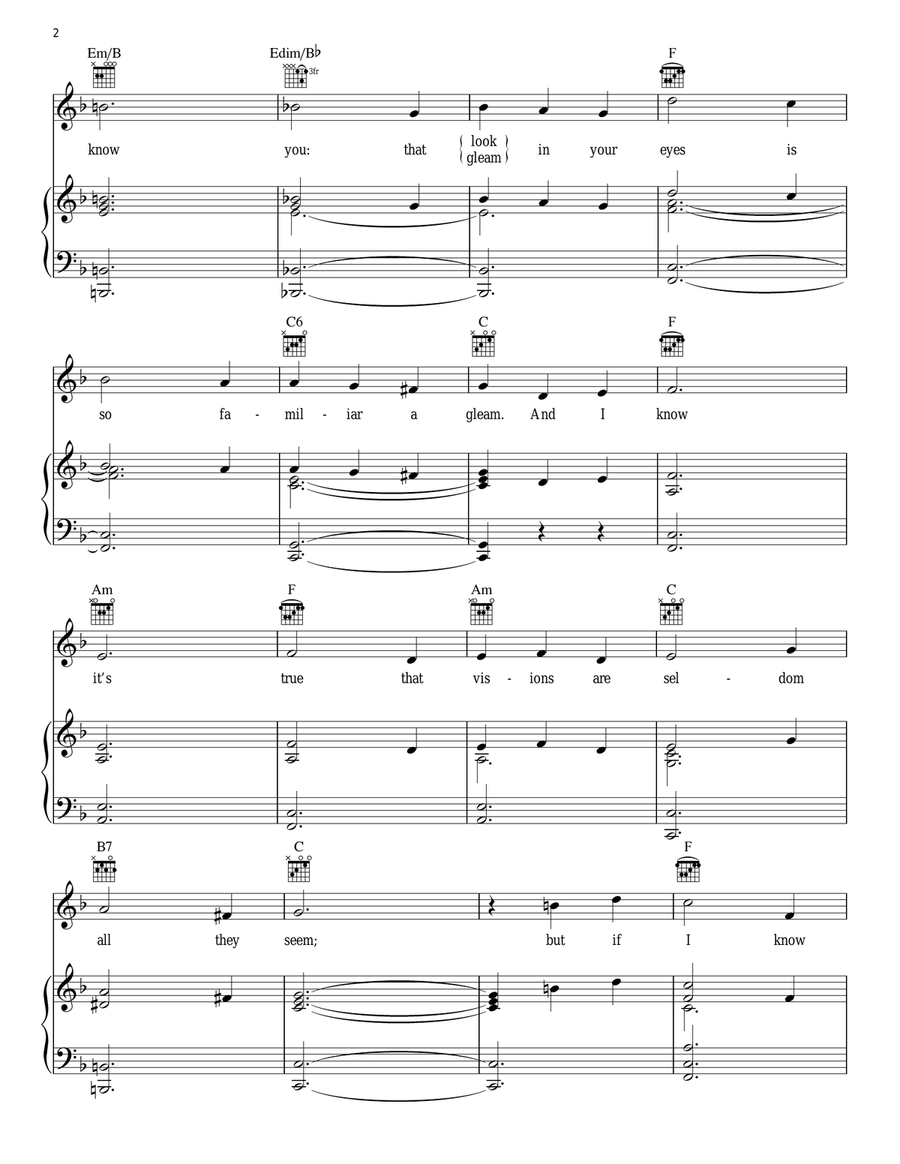 Once Upon A Dream Piano Solo scores gallery preview page 2