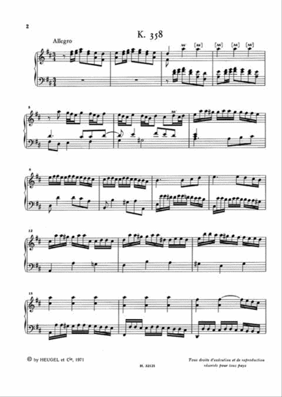 Sonates Volume 8 K358 - K407 Harpsichord scores gallery preview page 2