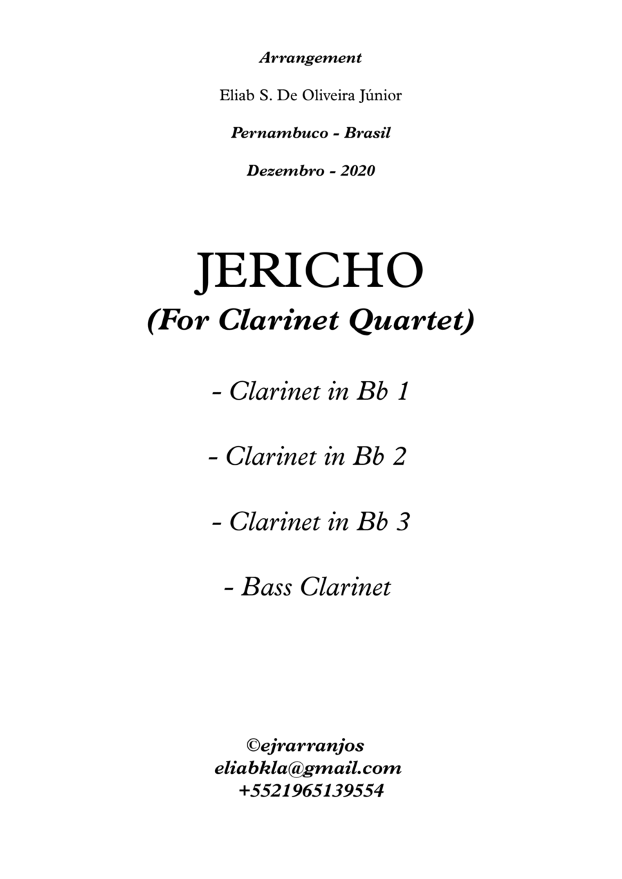 Book cover for Jericho - Clarinet Quartet