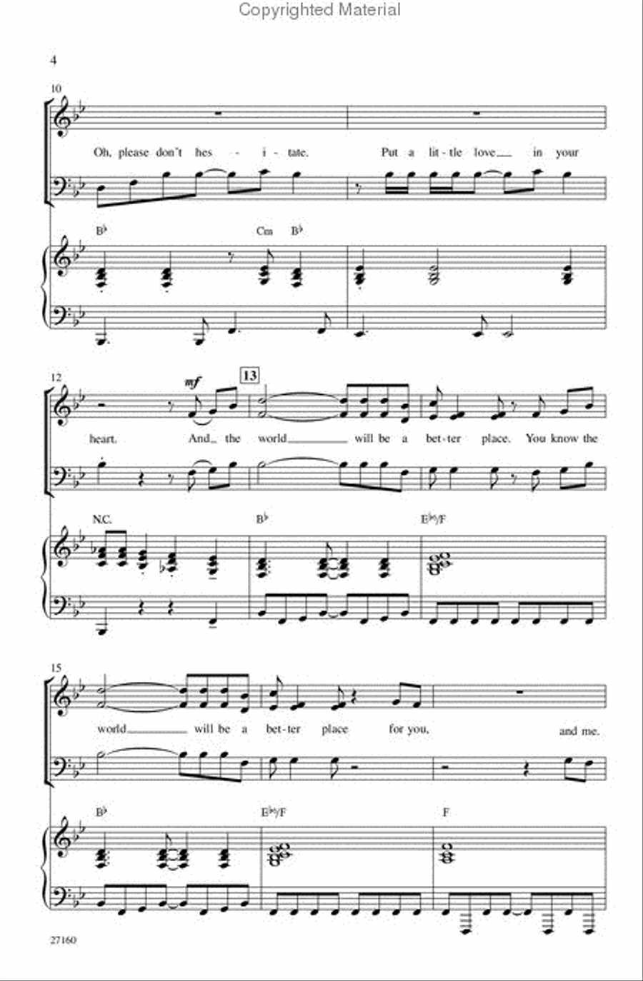 Put a Little Love in Your Heart 3-Part scores gallery preview page 3