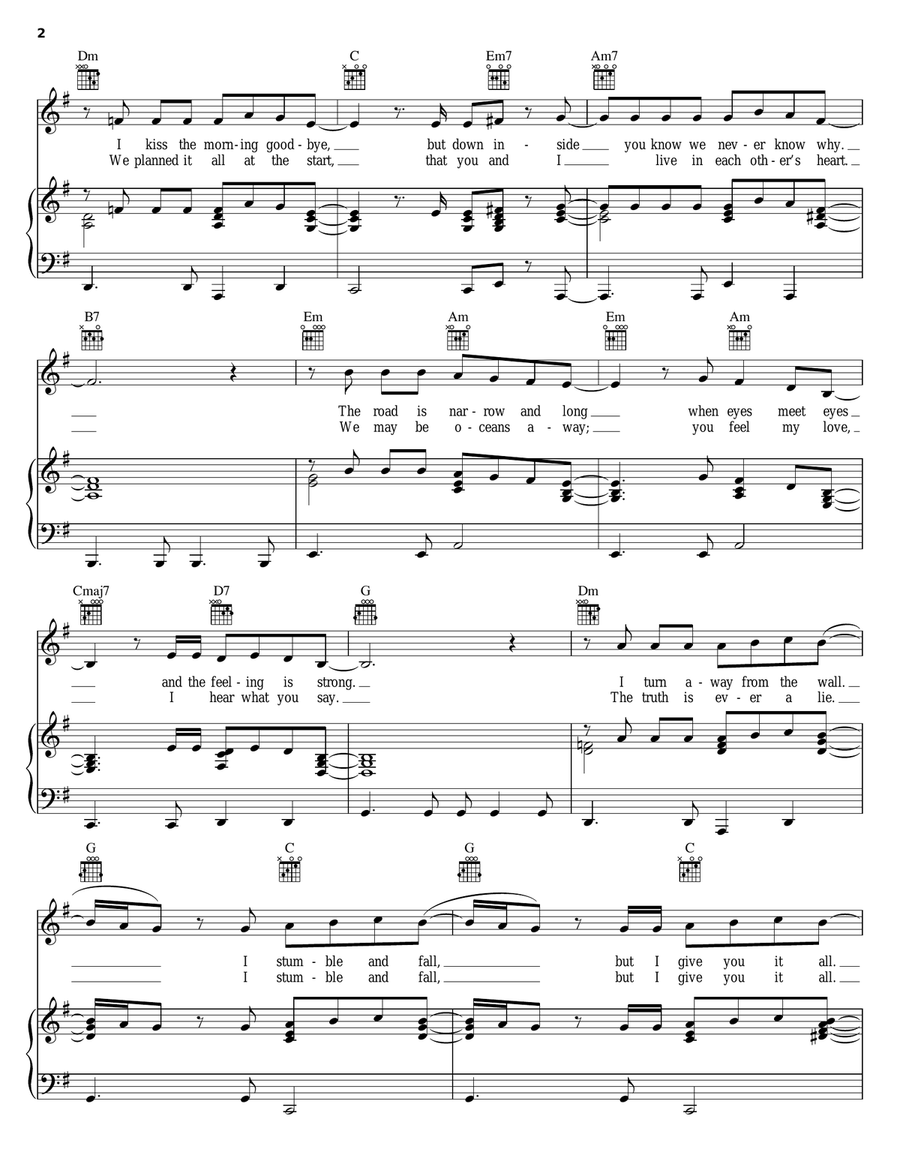 Woman In Love Woman In Love Piano, Vocal, Guitar scores gallery preview page 2