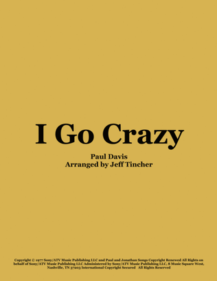 Book cover for I Go Crazy