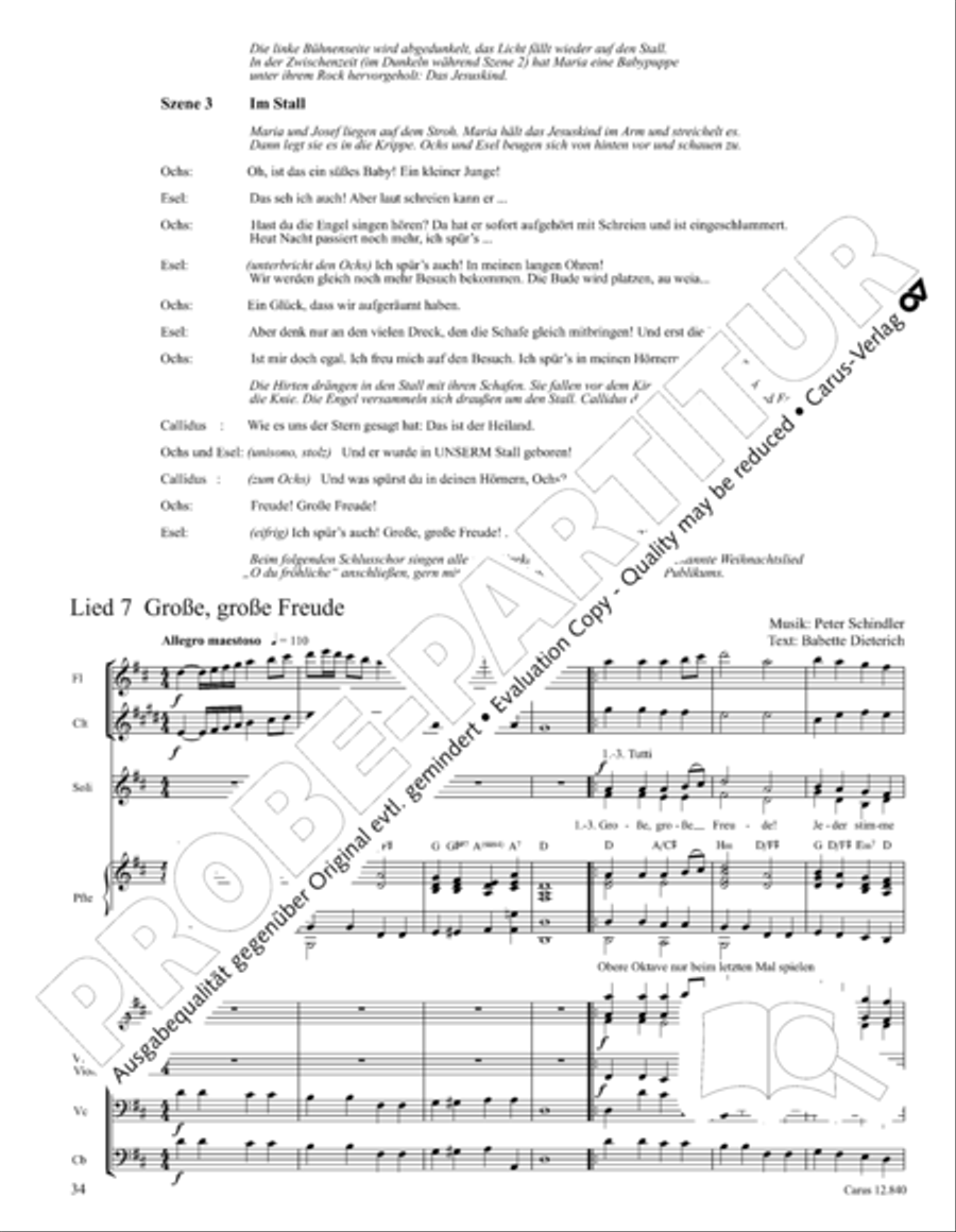 Ochs und Esel wissen mehr Orchestra scores gallery preview page 34