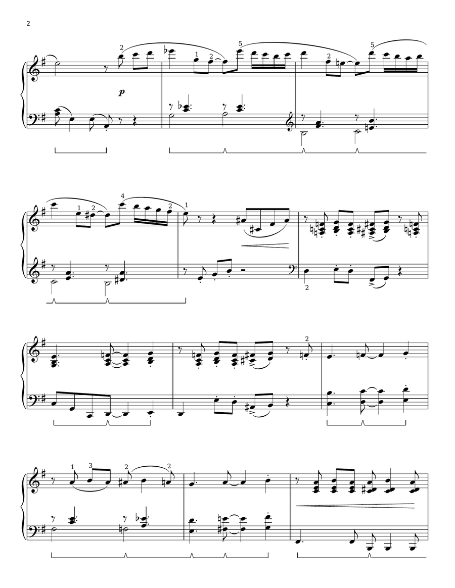Calambre (arr. Phillip Keveren) Piano Solo scores gallery preview page 2