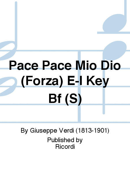 Pace Pace Mio Dio (Forza) E-I Key Bf (S)