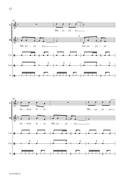 Bonse Aba by Victor C Johnson Choir - Sheet Music