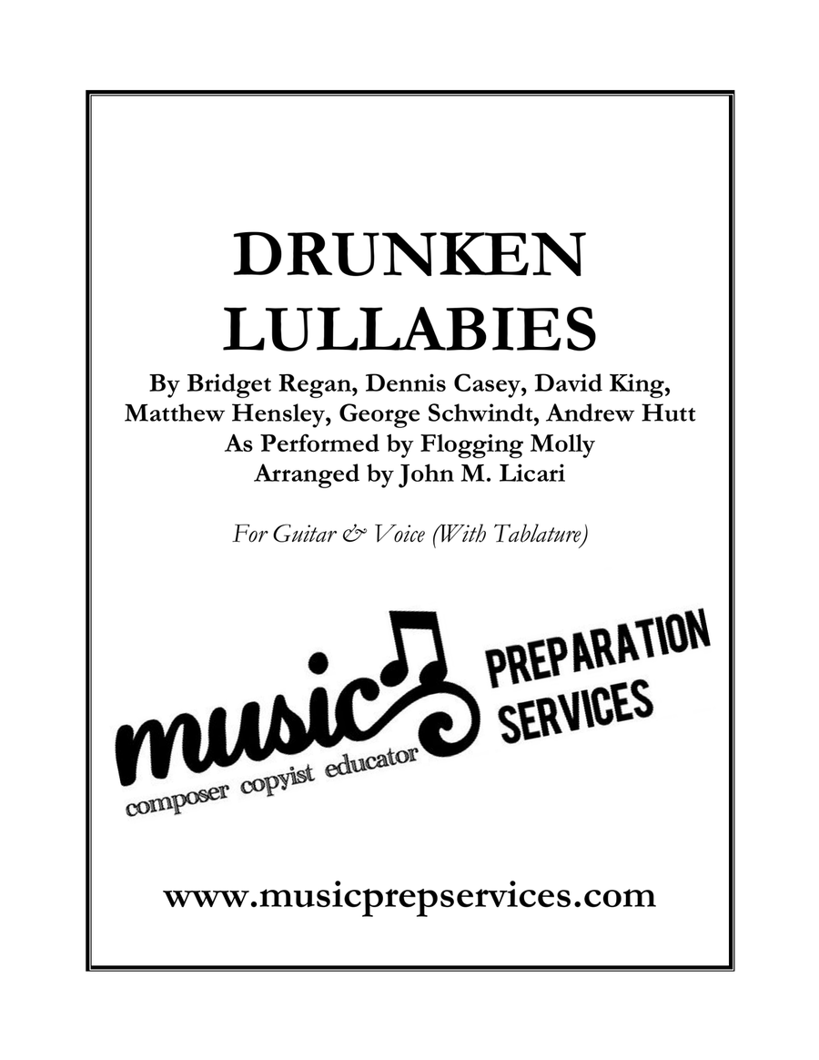 Drunken Lullabies Guitar scores gallery preview page 1