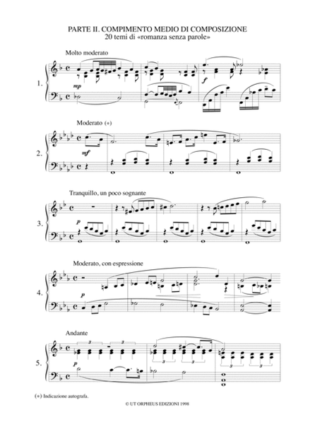 Collection of themes for the study of Composition