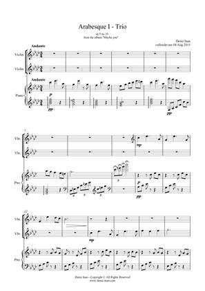op.5 no.10 - Arabesque No.1 for Trio